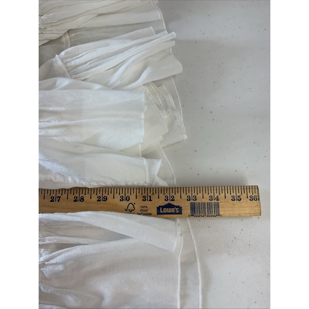 Free‎ People Maxi Skirt Ivory Tiered Gauze Coastal Langenlook Smocked Waist XS - Picture 9 of 12